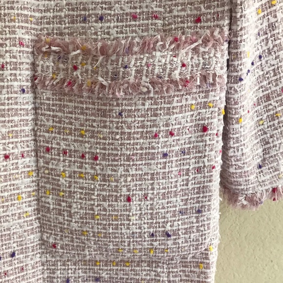 SOLD 💖Kate Spade Multi Tweed Long Coat💖 - Picture 3 of 7